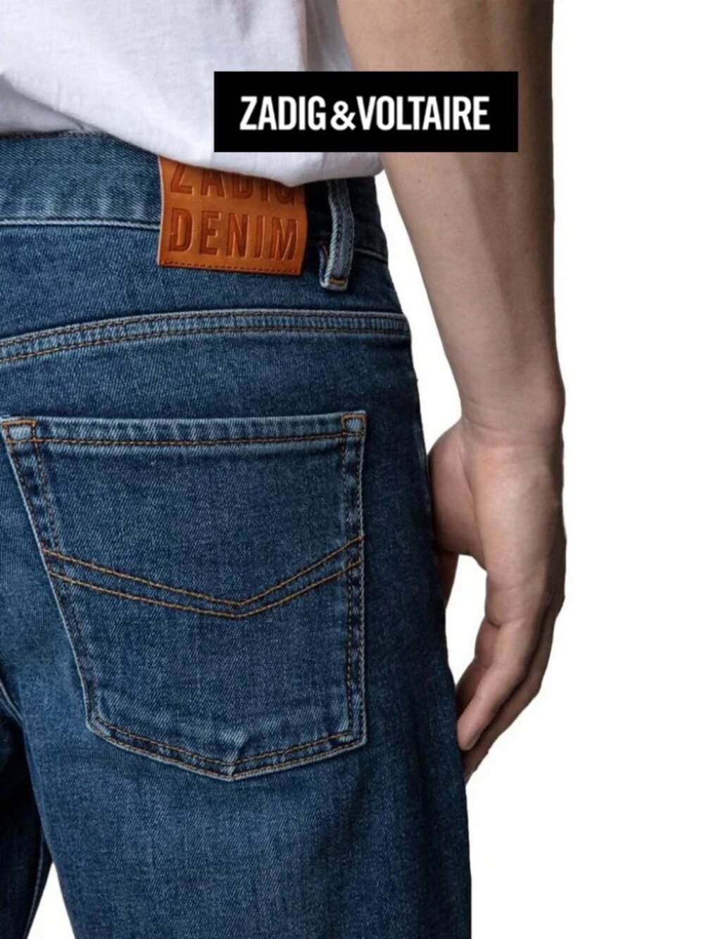 Zadig & Voltaire John Denim Eco Medium Blue Jeans